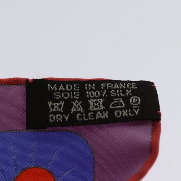 HERMES Carre 90 Scarf ""ELECTRIQUE"" Silk Red Auth am6235 - Picture 11 of 14